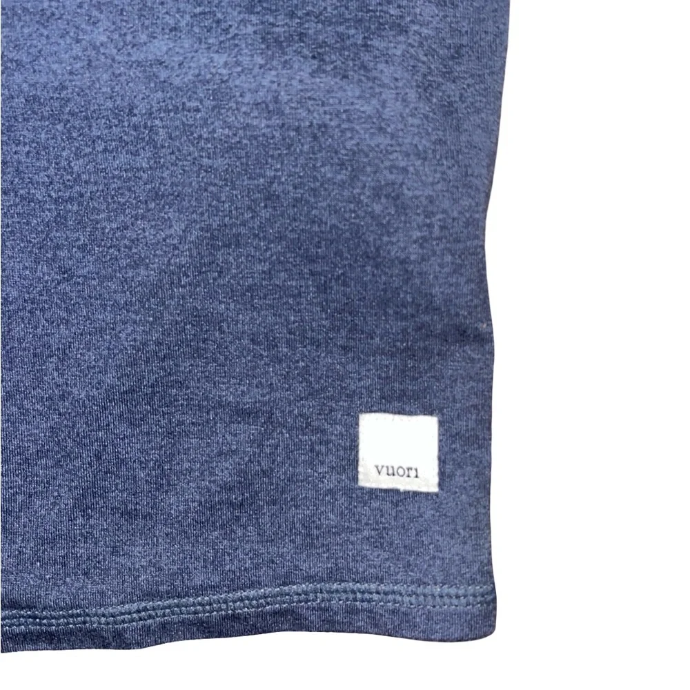 Vuori Short Sleeve Halo Crop Top Small Azure Heather Blue VW1062 - Picture 5 of 6